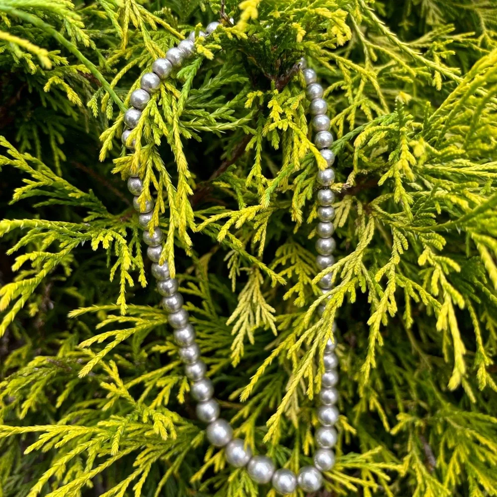 Tiffany & Co. Sterling Silver Graduated Bead Necklace - Picture 12 of 15